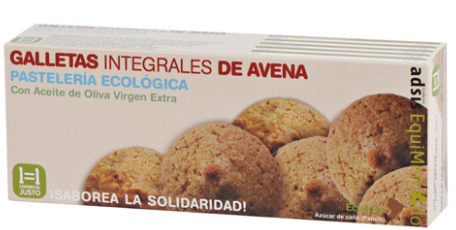 Galletas integrales de avena 100 gr