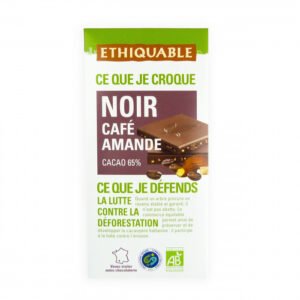 Chocolate negro con café y almendras 100 gr