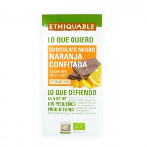Chocolate negro naranja confitada 100 gr