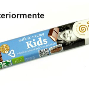 Chocolatina bio kids chocolate con leche 37.5 gr