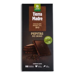 Chocolate negro 70% con pepitas de cacao 100 gr